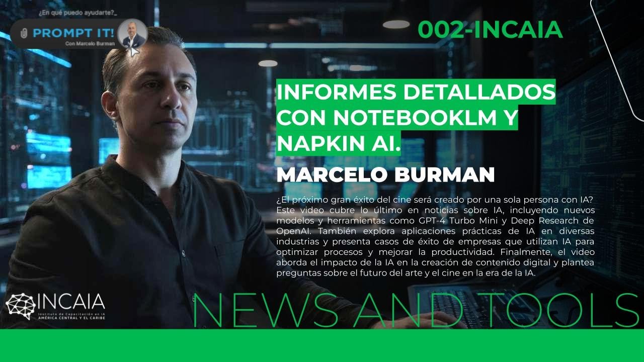Informes con NotebookLM y Napkin AI - Esto y noticias en Prompt It #2 desde A.Central y el Caribe