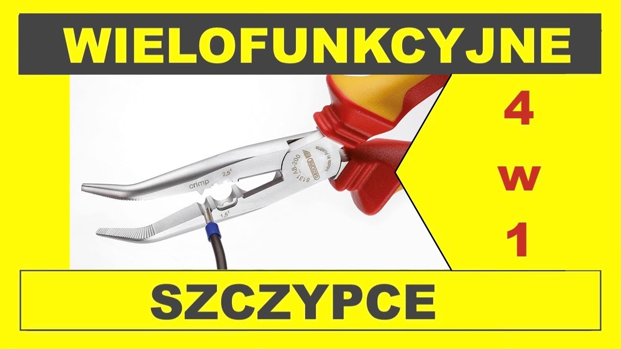 📌 Uniwersalne szczypce wielofunkcyjne dla elektryka GEDORE VDE 8131AB-200 H