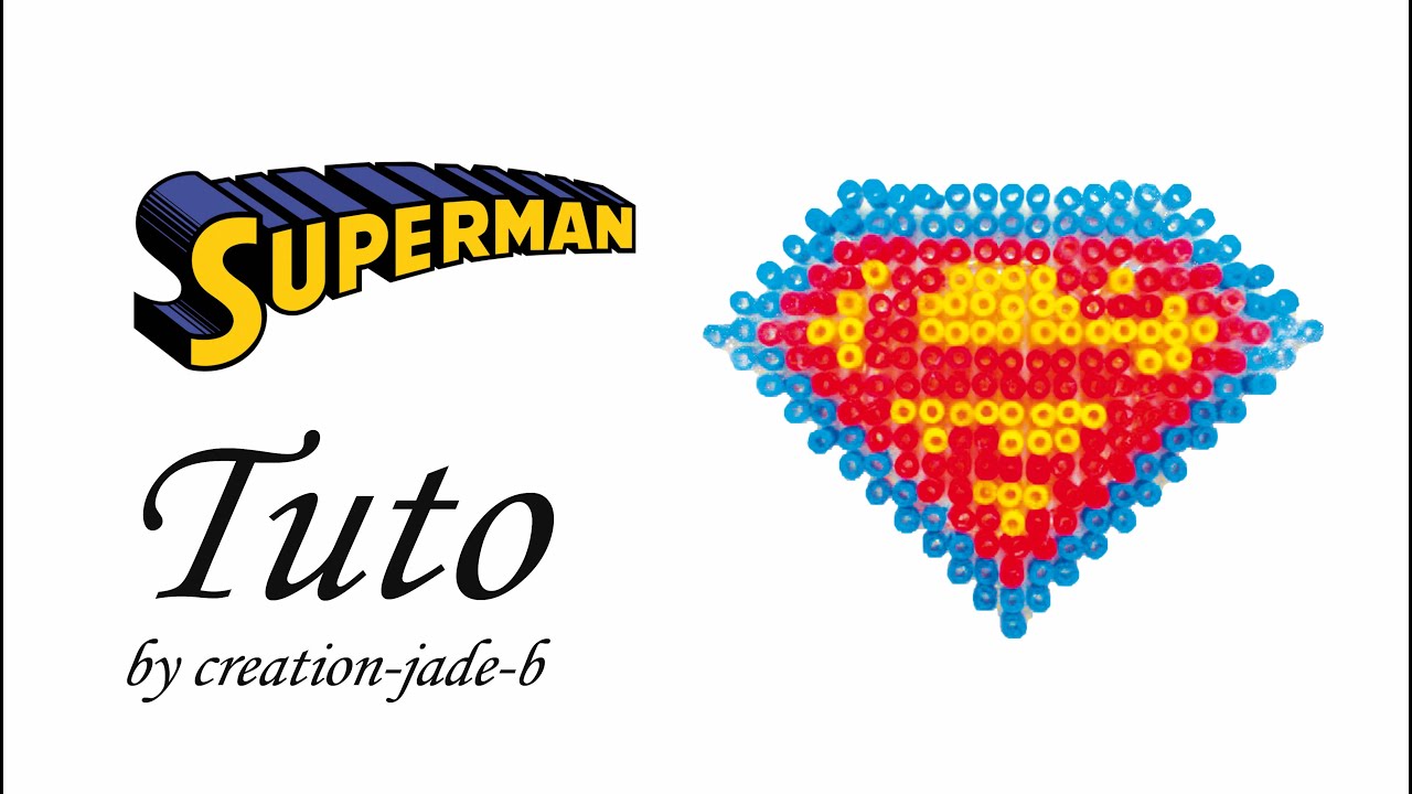 Tuto Perles à repasser (Hama) - Logo Superman !
