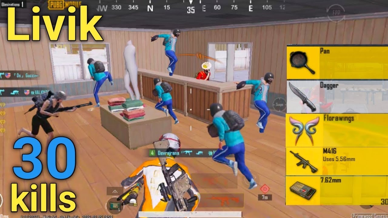 30 Kills in Livik 🎮🎮 || WO , No ⚡ No Ammo Left just Pan fighting ⚡⚡  ||| PUBG mobile gameplay|||