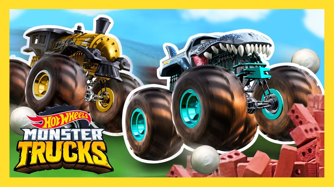 BIGGEST CRASHES AND SMASHES | Monster Trucks | @HotWheels