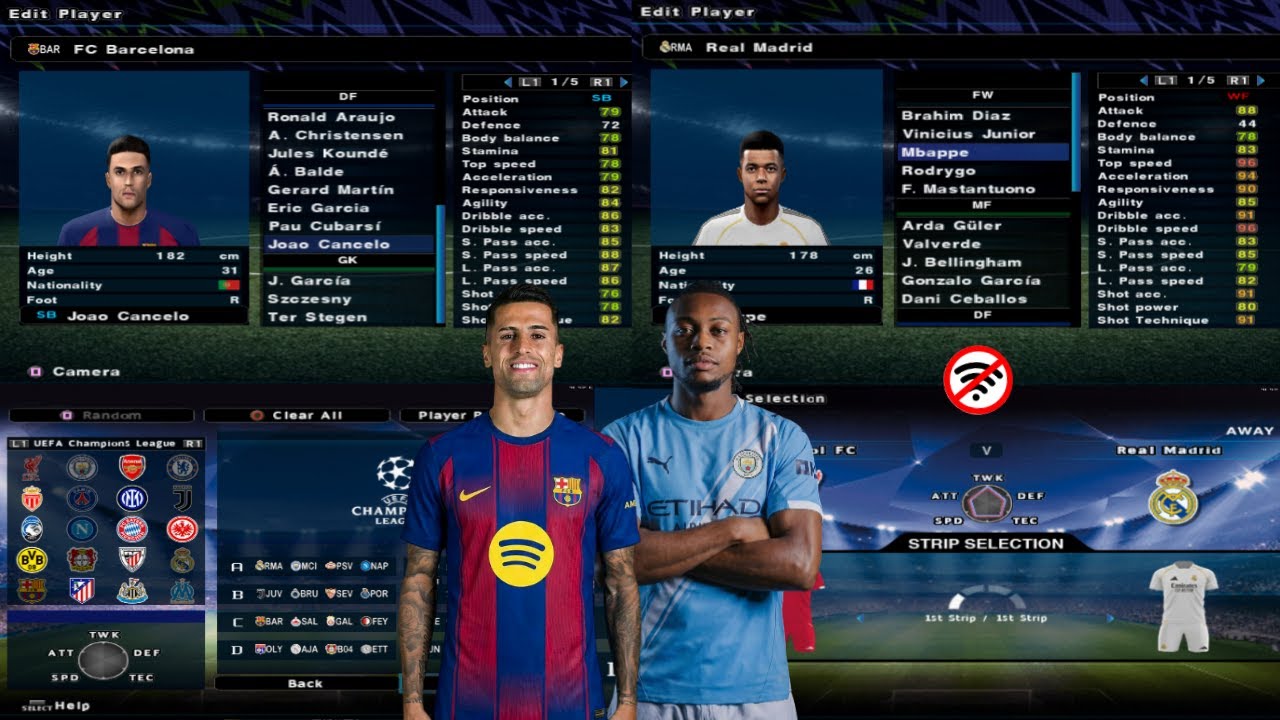 eFOOTBALL PES 2026 PS2 NEW UPDATE KITS REAL FACES AND LATEST TRANSFERS 2026/27 BEST GRAPHICS