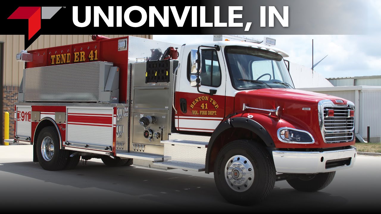 Unionville, Indiana, Toyne Pumper Tanker Fire Apparatus Delivery