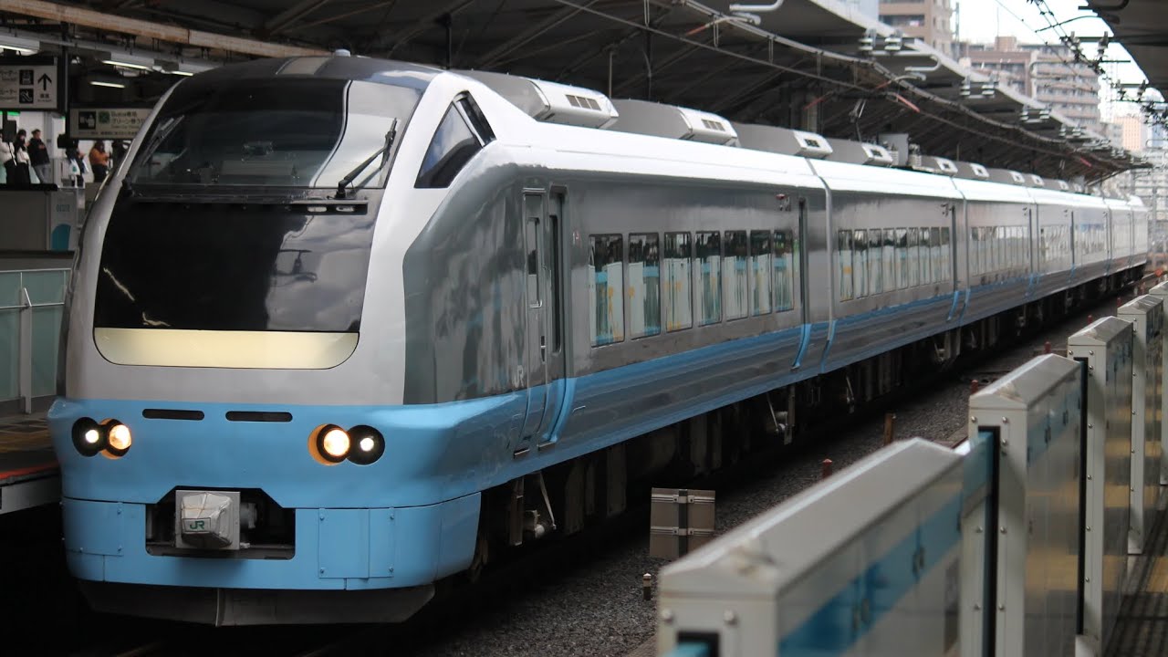 E653系ｶﾂK71編成　特急草津・四万62号 上野行(9062M) 浦和駅到着シーン