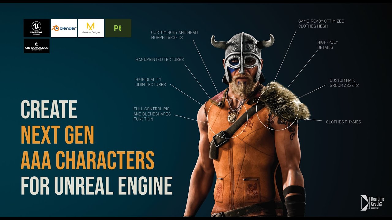 Create Next Gen AAA Characters for Unreal Engine &ndash; Course Introduction