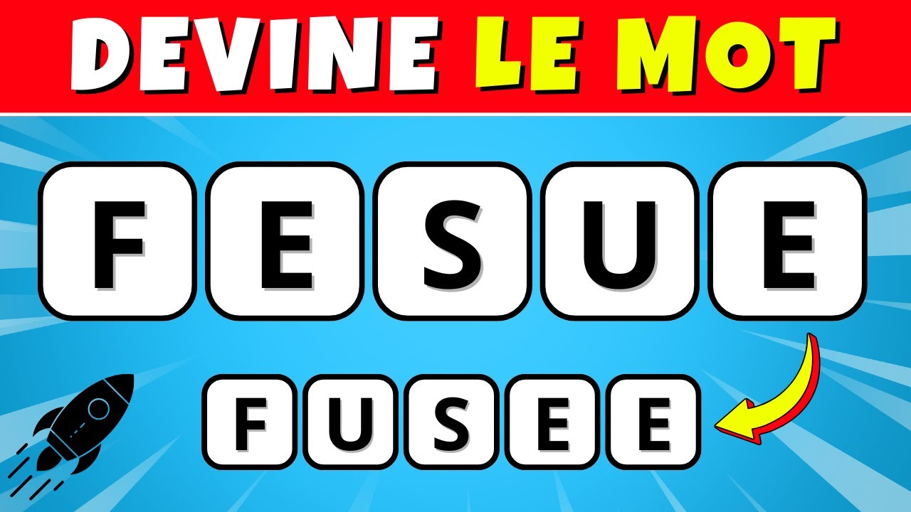 DEVINE Les MOTS Avec Les LETTRES M&Eacute;LANG&Eacute;ES 🧠 Facile &agrave; Extr&ecirc;me #DevineLeMot  #LettresM&eacute;lang&eacute;es