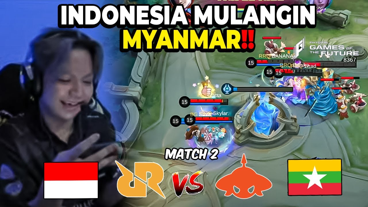 TERLALU GILA! DAN TERLALU GOKIL! RRQ MEMULANGKAN MYANMAR! RRQ VS BURMESE GHOULS 2! GAMES OF FUTURE!