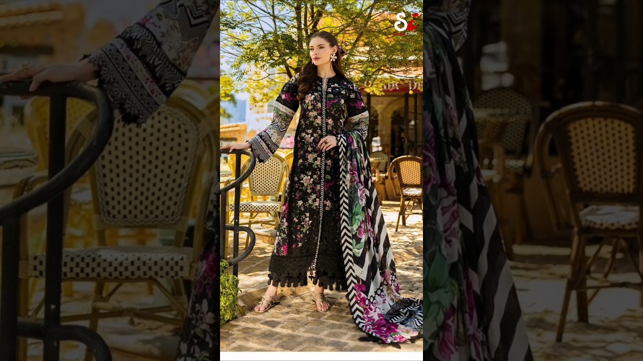 Elaf Lawn 90/88 3Pc Heavy Embroided Daman #sicollection #elaf
