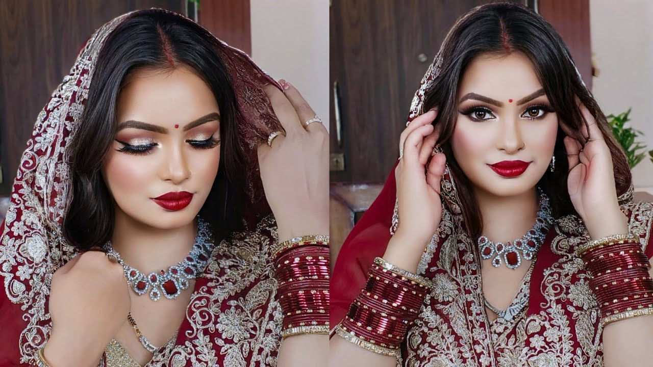 Step by step Summer Special Newly Married Girls Makeup || नई नवेली दुल्हन ऐसे करे ससुराल मे makeup