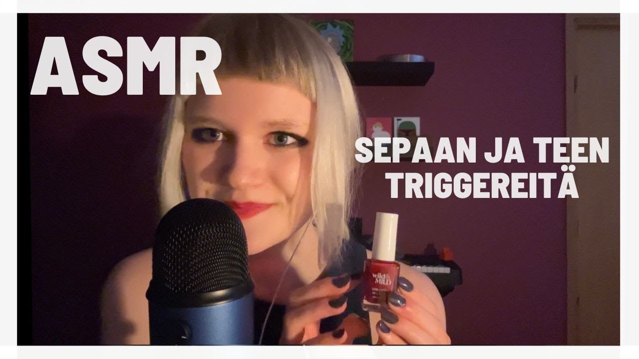 ASMR SUOMI | sepaan ja teen triggereitä 💜