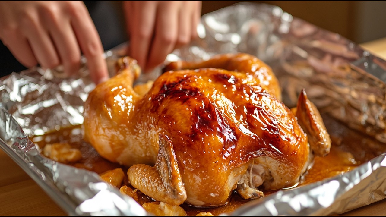 ВКУСНЫЙ РЕЦЕПТ ЗАПЕЧЕННОЙ КУРИЦЫ! 🍗✨Готовится быстро и легко!