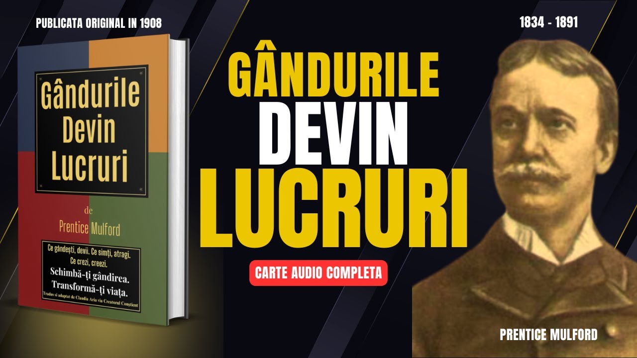 Cărți Audio Gratis în Română | Gândurile Devin Lucruri | Carte de Dezvoltare Personală Spirituală
