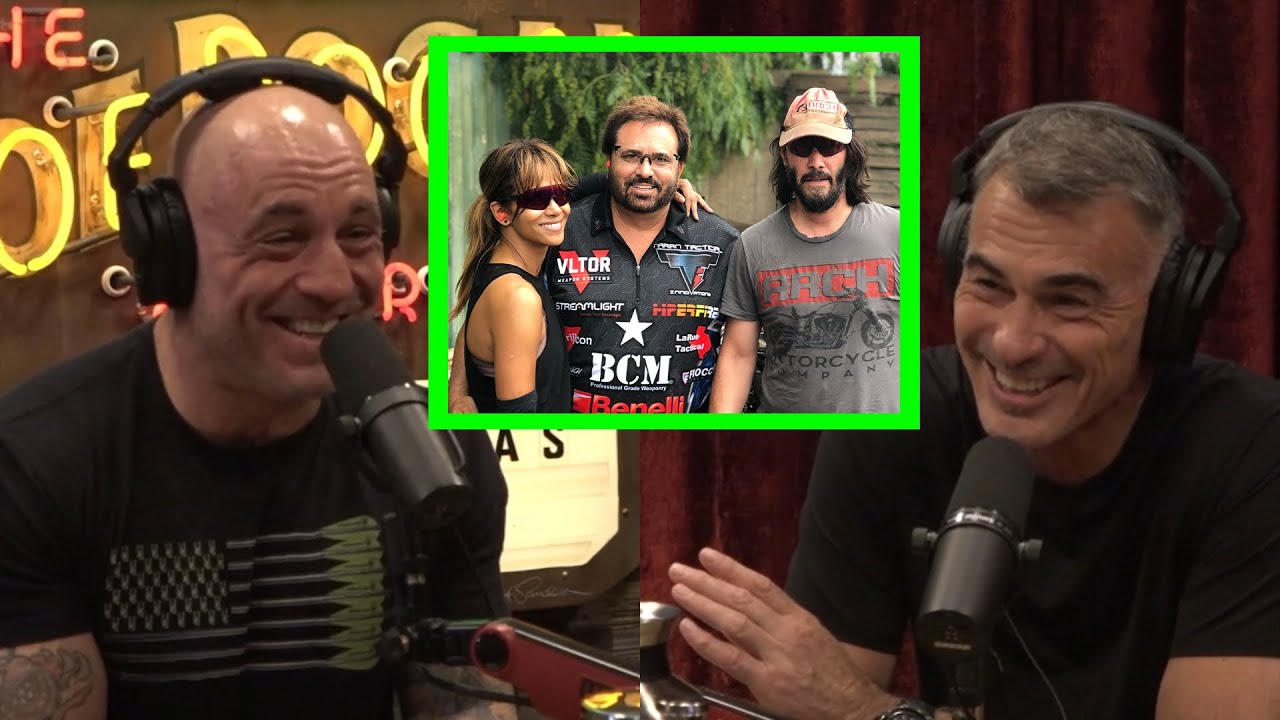 @joerogan  with John Wick 4 director Chad Stahelski on Keanu Reeves Weapons Training at TTI