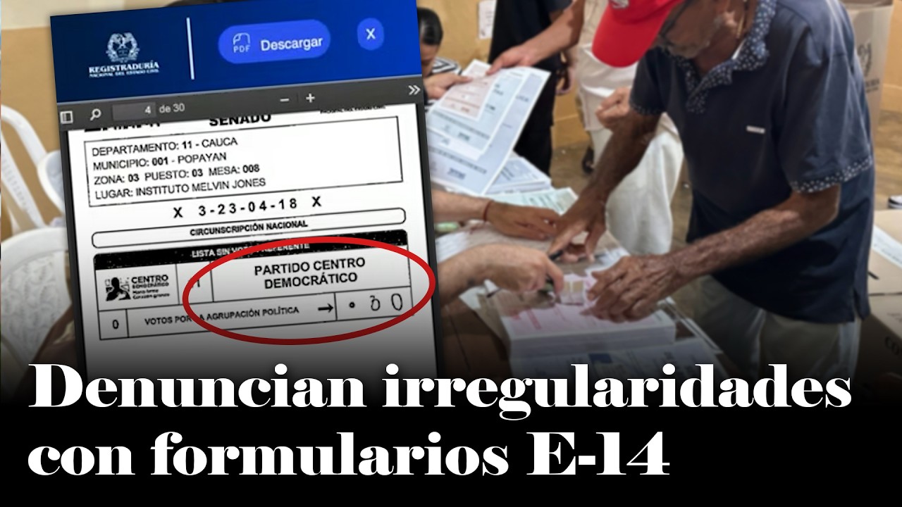 Ciudadanos DENUNCIAN irregularidades con formularios E-14 en las elecciones en directo con Coronell