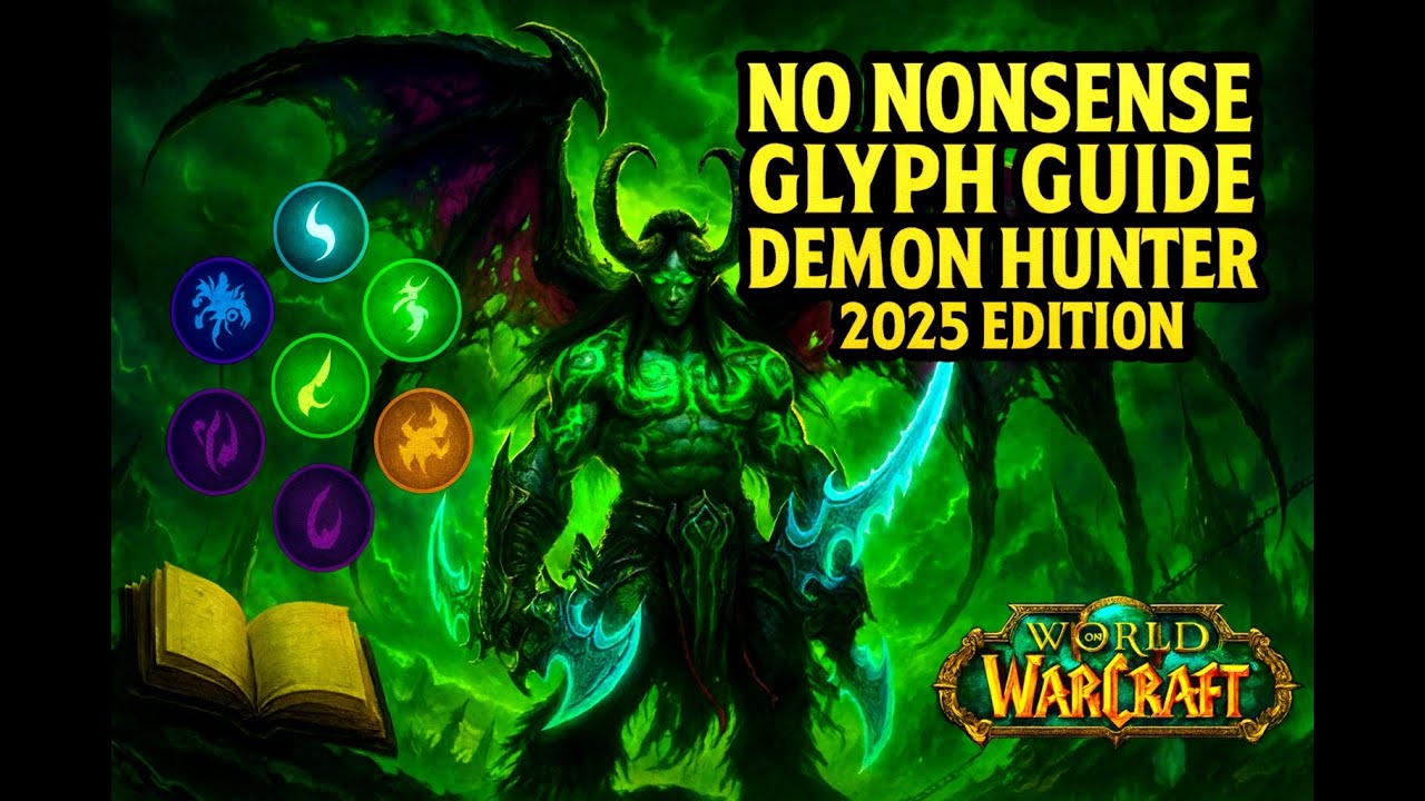 DEMON HUNTER Visual GLYPH GUIDE - 2025 (UPDATED ) - World of Warcraft