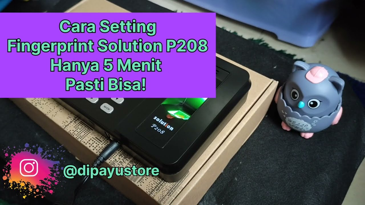 Cara Setting Fingerprint Solution P208 Hanya 5 Menit Pasti Bisa! #solution #p208 #fingerprint