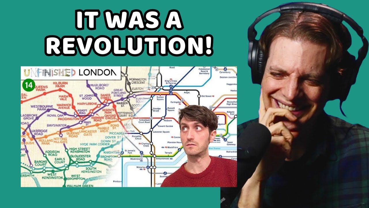 American Reacts to How The Tube Map Was Made