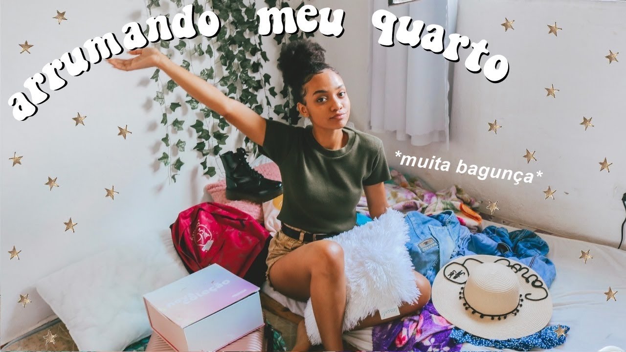 limpando e arrumando meu quarto comigo // cleaning my room 💫