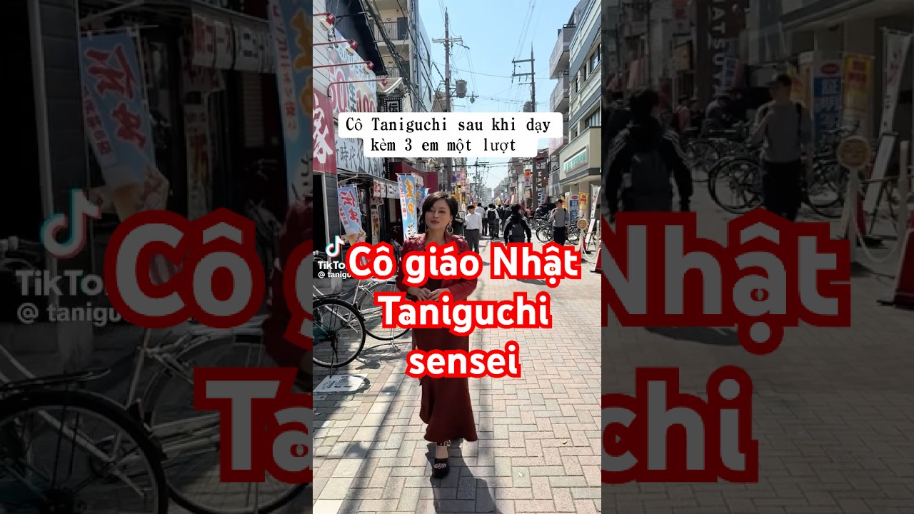 C&ocirc; gi&aacute;o người Nhật taniguchi sensei #cogiaothao #taniguchisensei #tynidoan #tyniosaka #vlognhatban