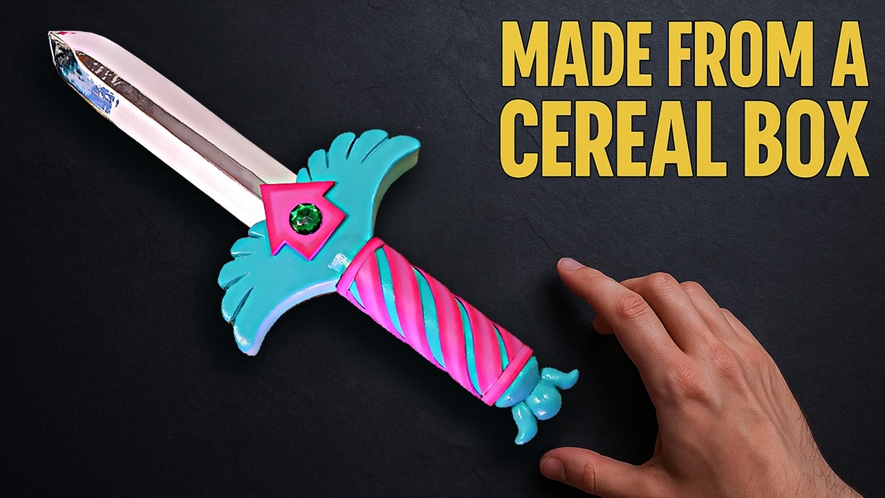 I Made the Squid Game 3 Dagger from a Cereal Box (It Looks Too Real)