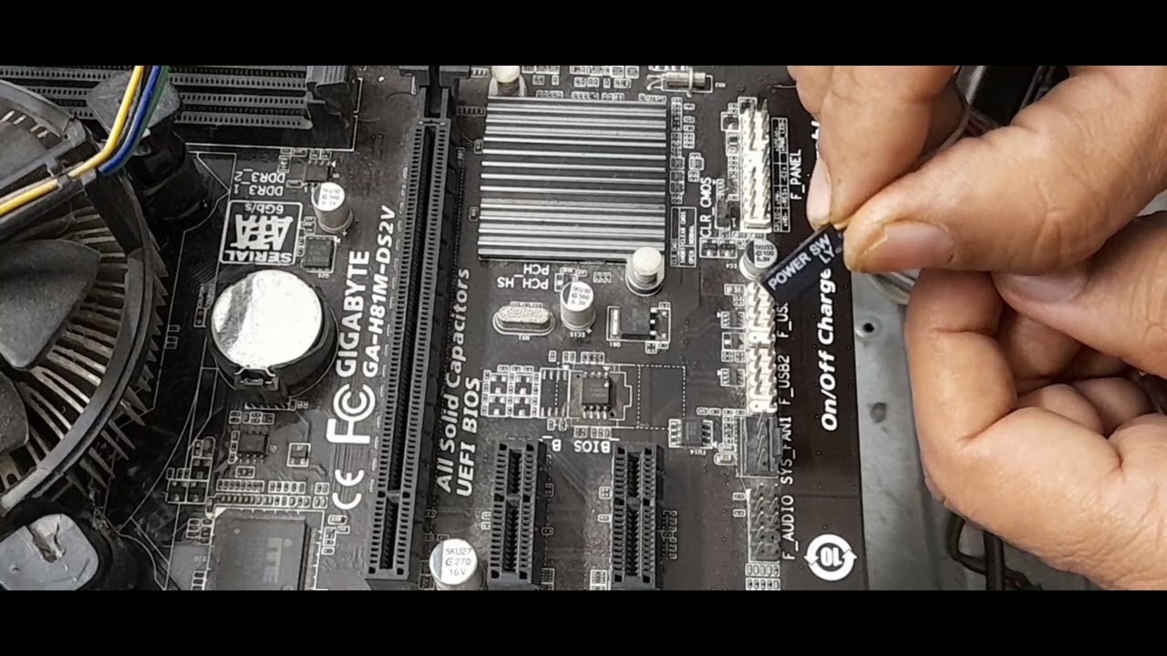 Front Pannel connection Gigabyte H-81 Motherboard