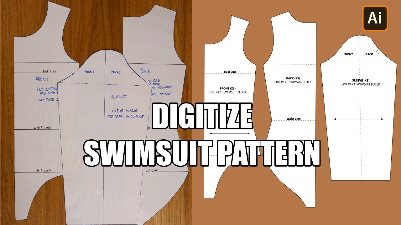 How to Digitize Your Sewing Patterns Using Adobe Illustrator | Fashion Design