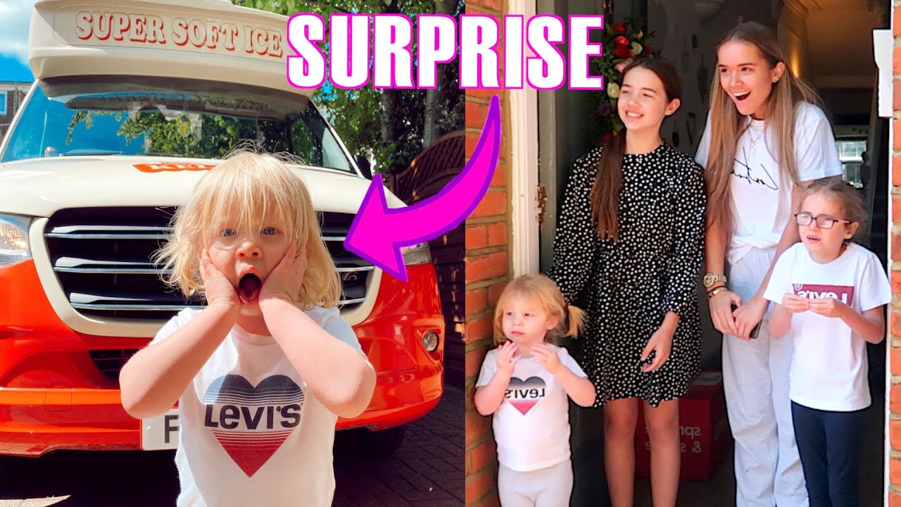 SURPRISING the GIRLS with their own ICE CREAM TRUCK!