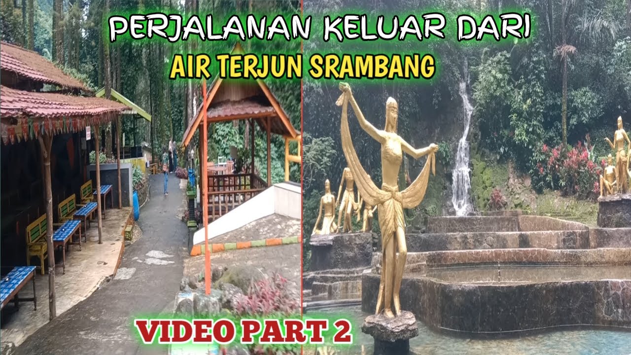 Perjalanan Keluar Dari Air Terjun Srambang Ngawi sambil menikmati keindahan sungai dan wahana nya