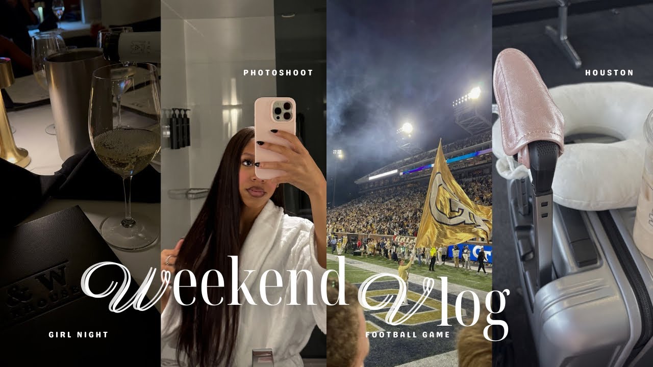 WEEKEND VLOG: Random Houston trip , Shopping , Photoshoot, Football game, Girls night & MORE 