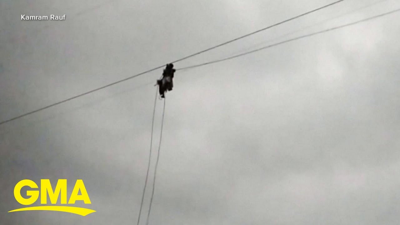Children and adults rescued from dangling cable car after 16 hours l GMA