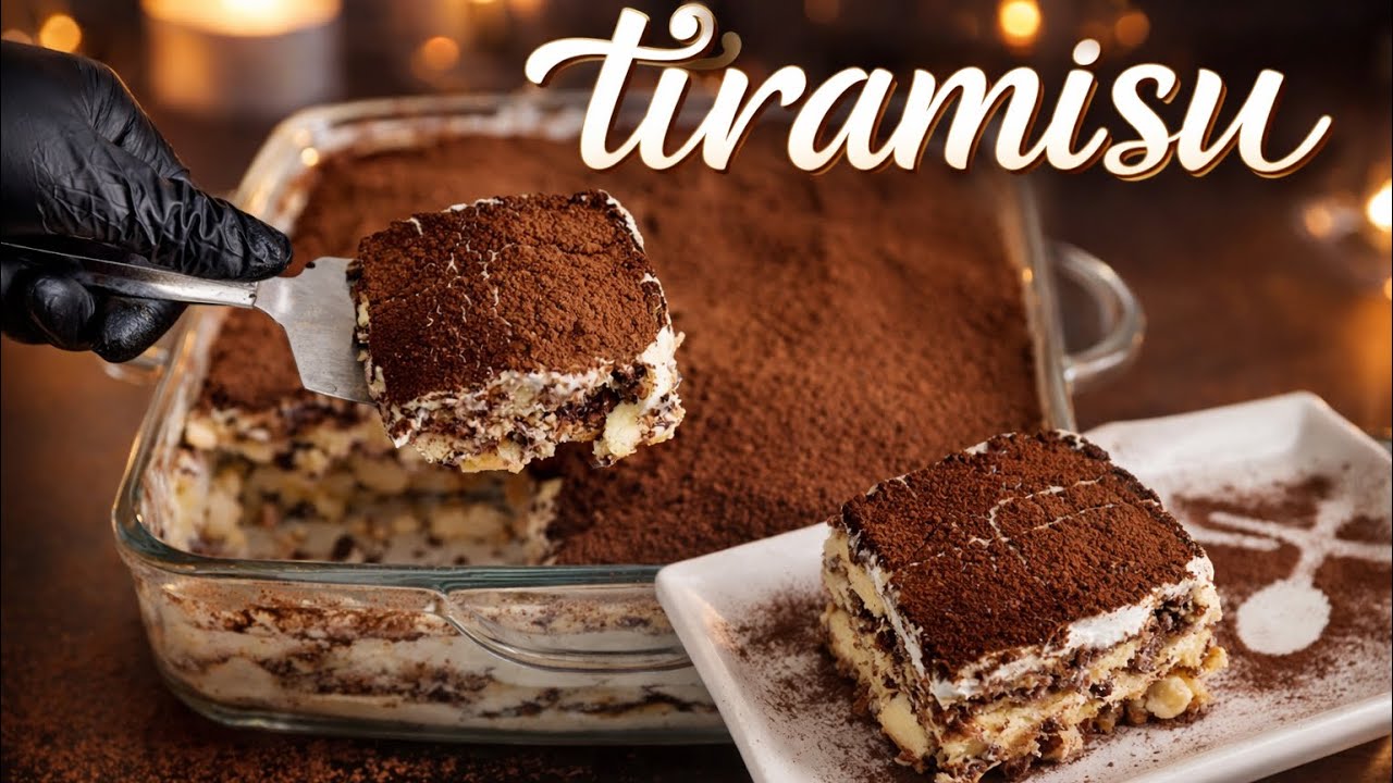 Classic Italian Tiramisu Recipe🇮🇹 | Easy & Creamy Dessert 🍮 