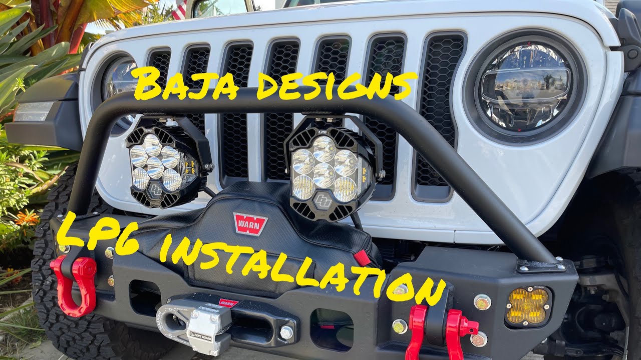 Baja Designs LP6 Installation to Auxiliary Switches. #jeep #wrangler #bajadesigns #offroad