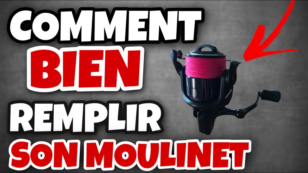 TUTO - COMMENT BIEN REMPLIR SON MOULINET  DE TRESSE  ET fLUORO - #PECHE