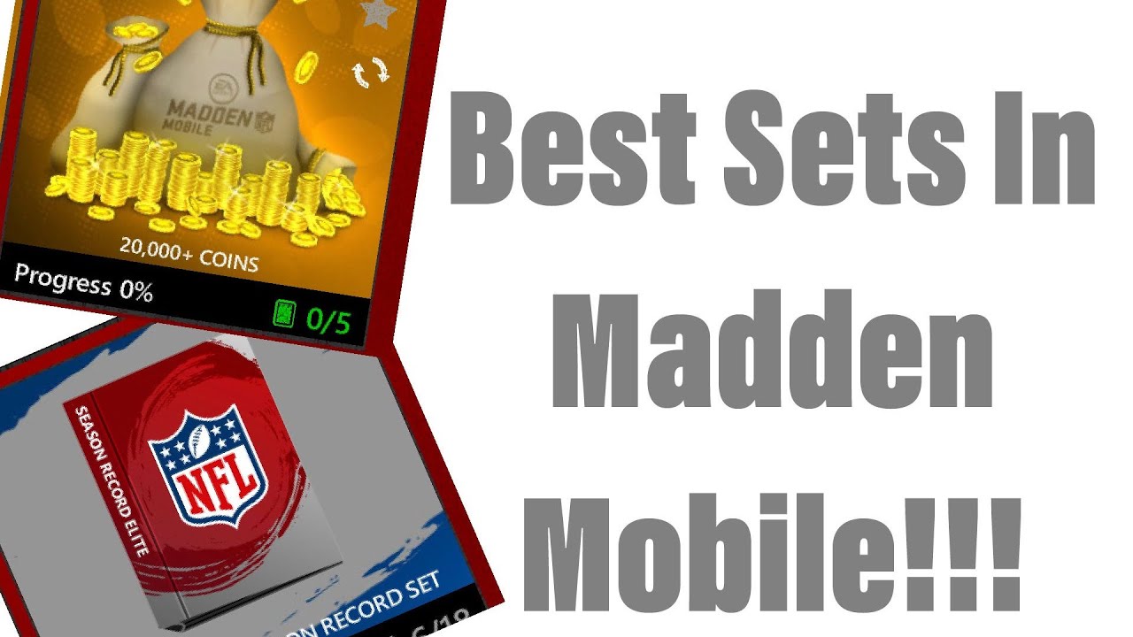 BEST SETS IN MADDEN MOBILE 20! EARN TONS OF COINS AND PLAYERS