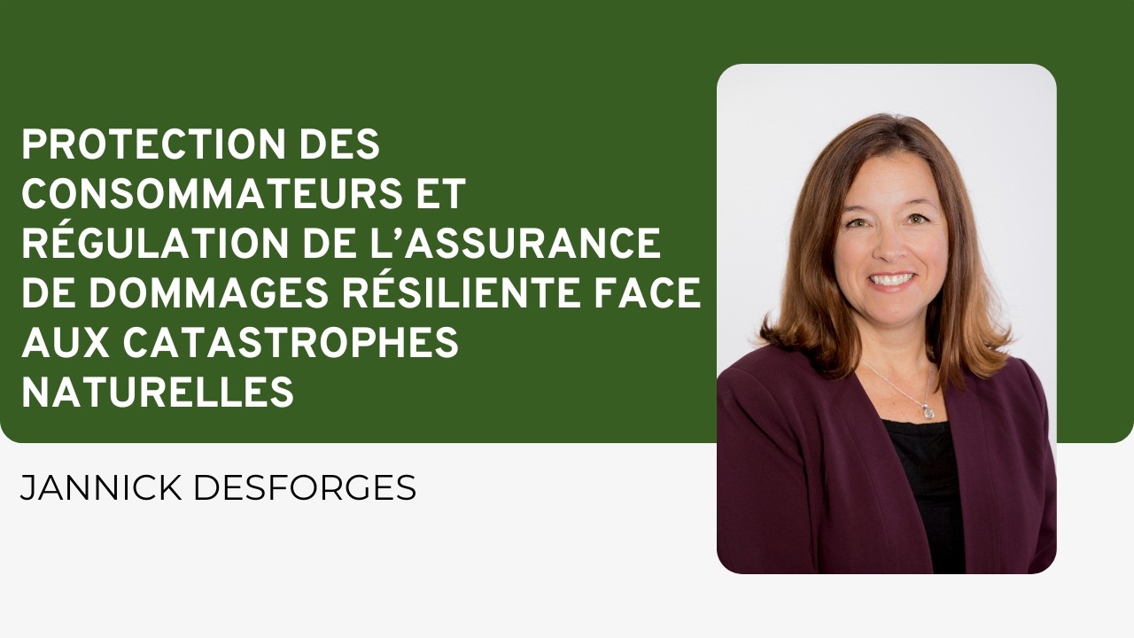 Régulation de l’assurance de dommages résiliente face aux catastrophes naturelles