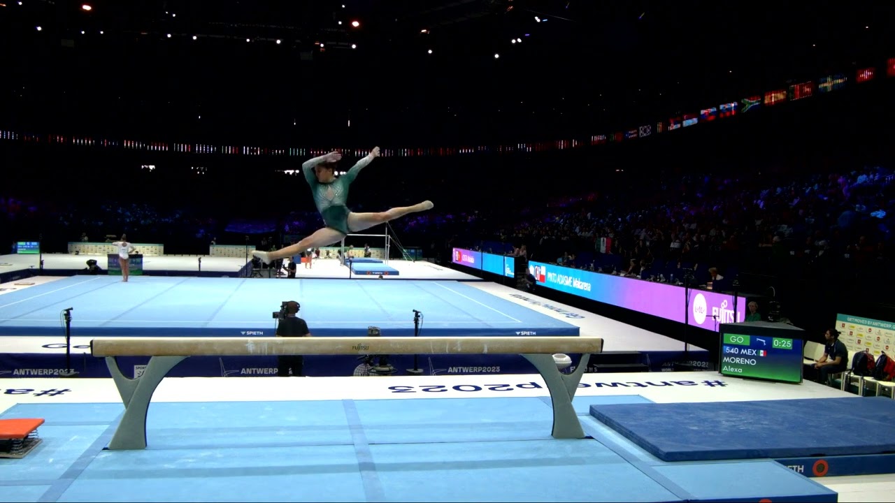 MORENO Alexa (MEX)_2023 Artistic Worlds, Antwerp (BEL)_Qualifications_Balance Beam