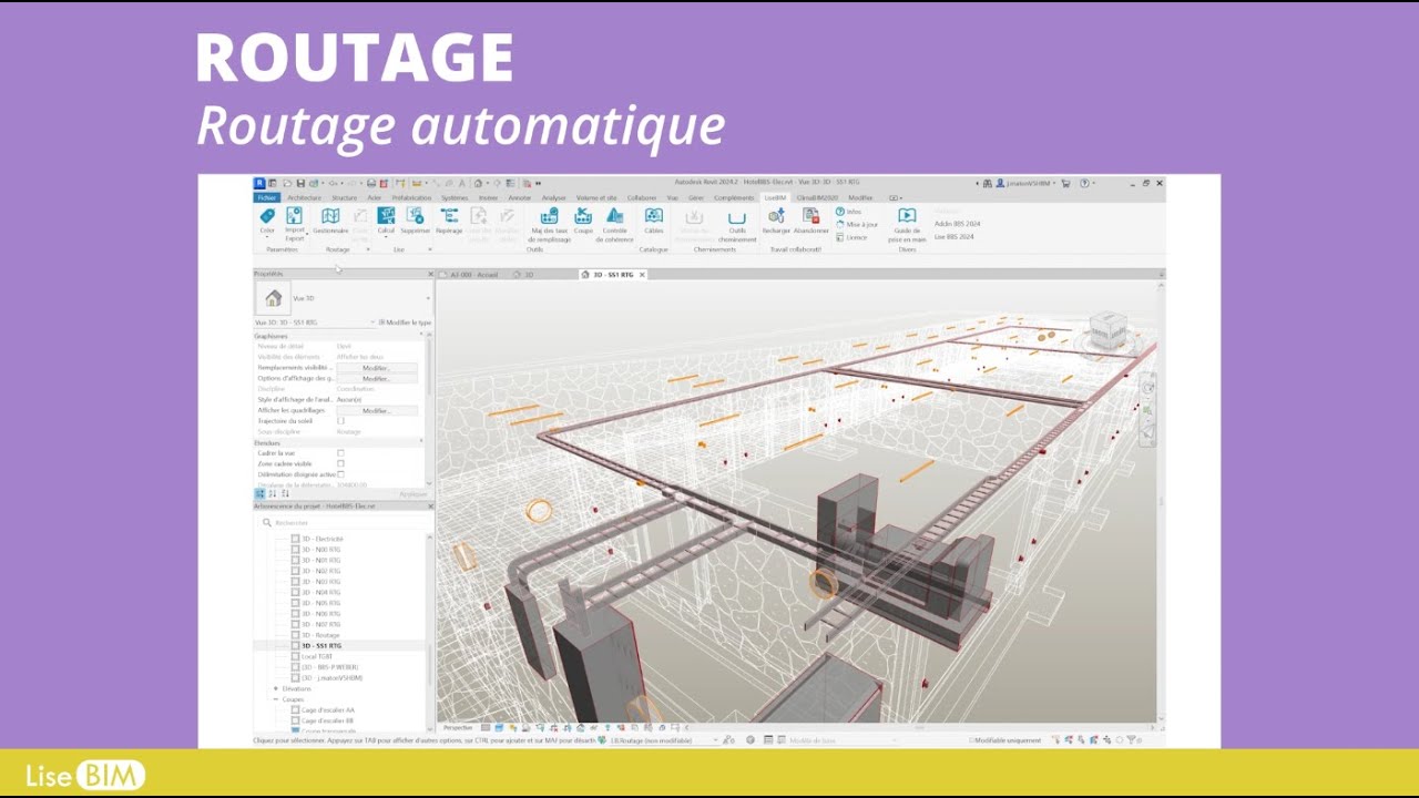 LiseBIM - Plugin Revit - Pour la conception, le routage et le dimensionnement électrique | 2024