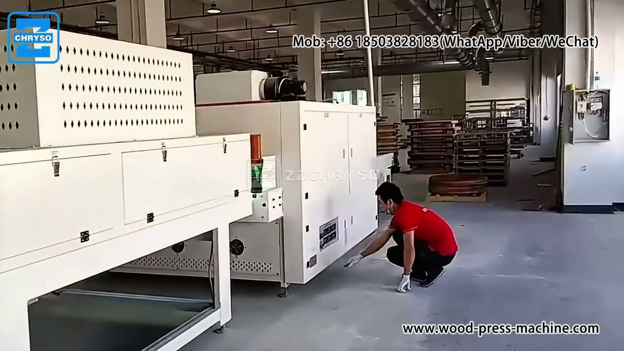 Fully Automatic UV Spray Coating Line for Furniture Panels | Industrial UV Painting System