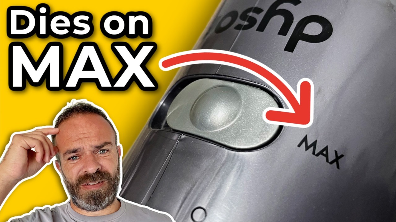 Пылесос Dyson работает в обычном режиме, но глохнет в режиме MAX? Отключается через несколько сек...