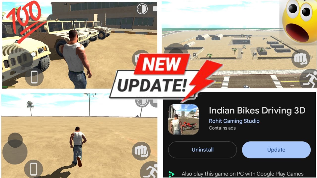 lndian bike Driving 3D NEW Update all cheat code \\🛑🤑