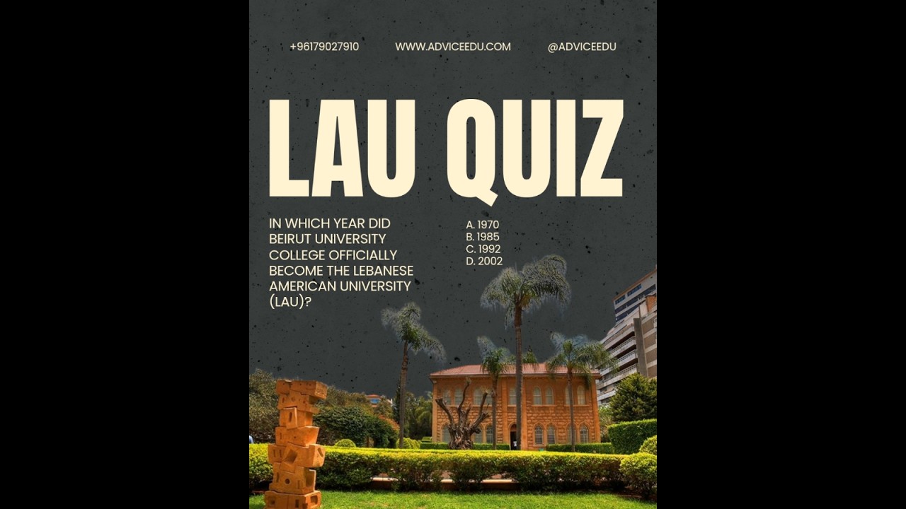 Can You Ace This LAU History Quiz? Test Your Knowledge of Lebanese American University