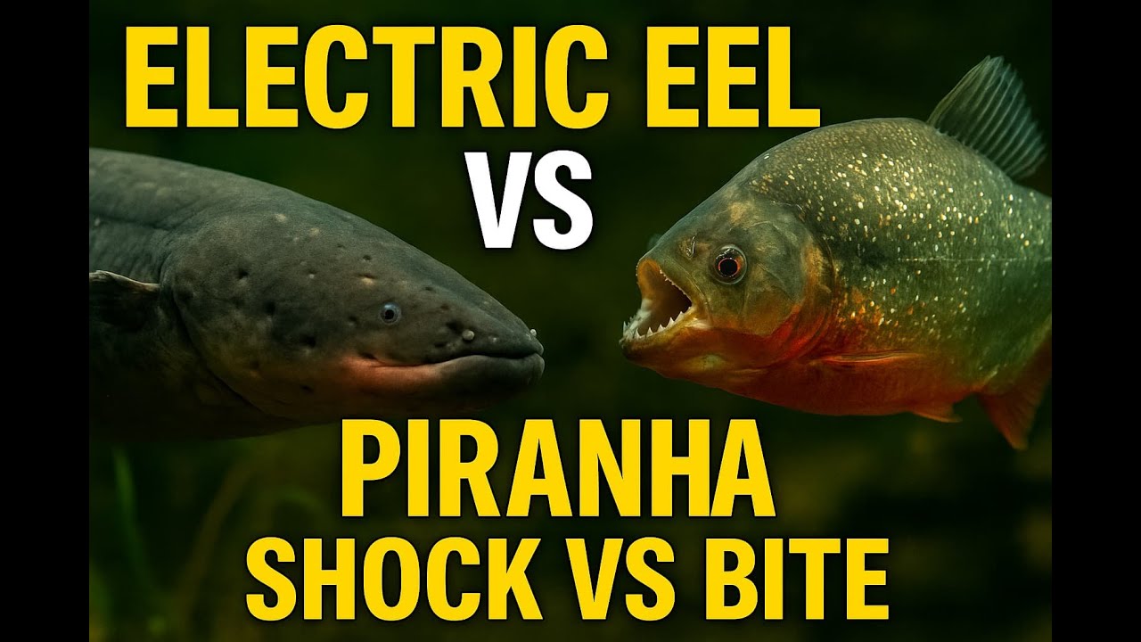 Electric Eel vs Piranha | Shock vs Bite in the Amazon