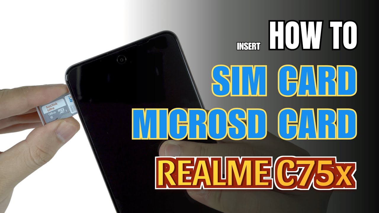 How to Install a SIM Card to Realme C75x