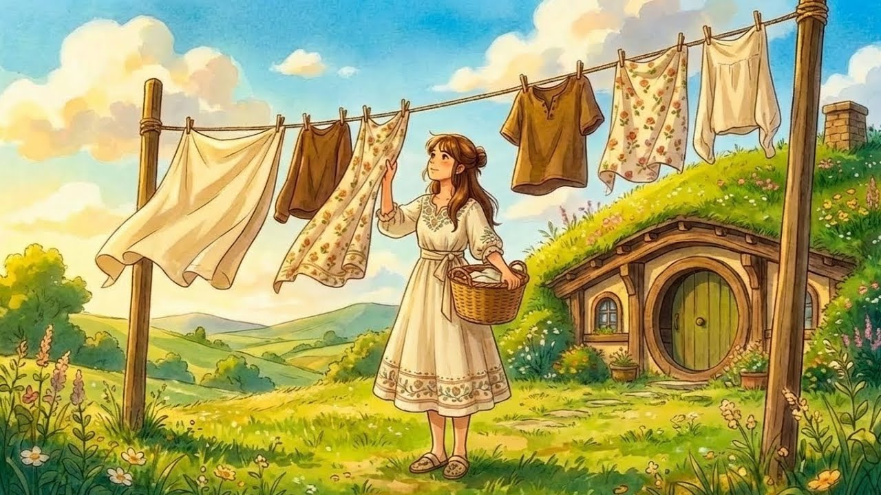 A Quiet Morning in a Hobbit Village |호빗 마을의 조용한 아침 |霍比特村的静谧清晨 |ホビット村の静かな朝 |گاؤں کی خاموش صبح | ASMR