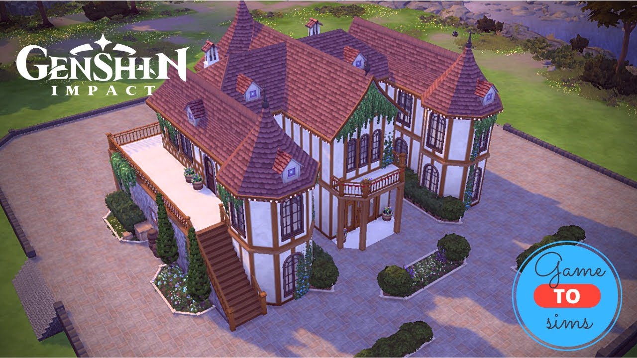 DILUC'S MANSION FROM GENSHIN IMPACT | The Sims 4 Speed Build (No CC) | GemuTime