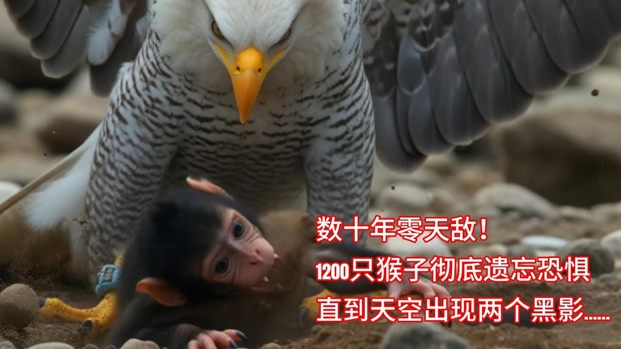 数十年零天敌！1200只猴子彻底遗忘恐惧，直到天空出现两个黑影……