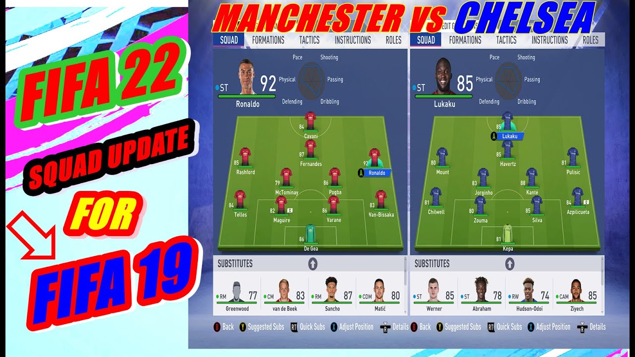 How To Update FIFA 19 Squad to 2022 (installation  &gameplay)