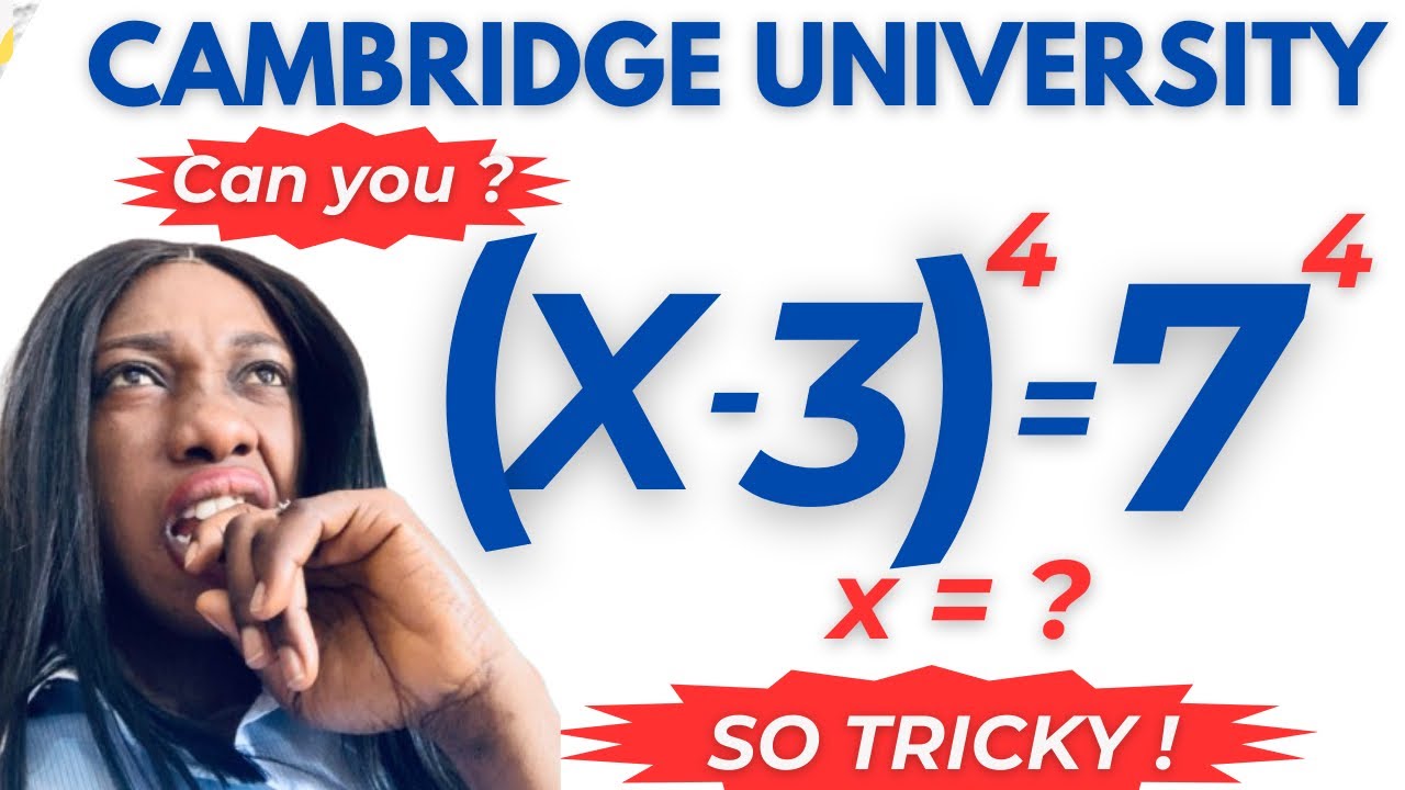 Cambridge University Tricky Interview Test| Can you solve? #algebra
