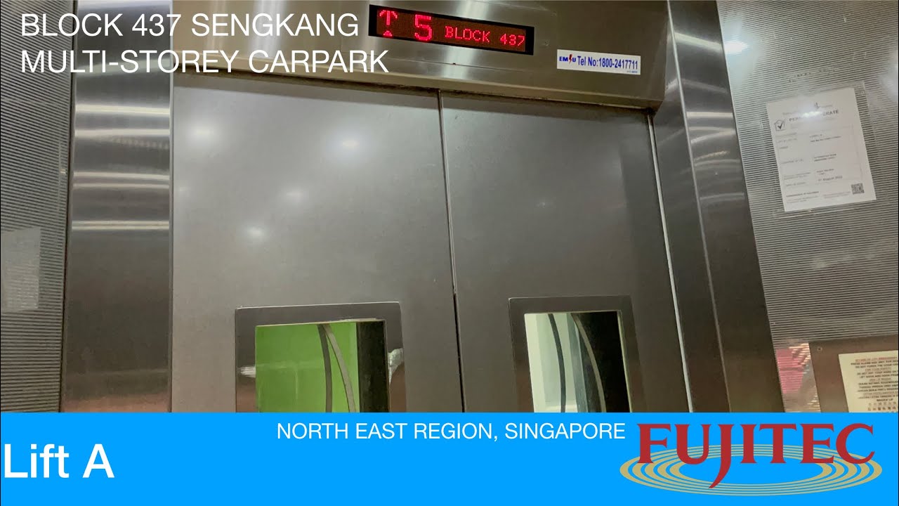 HDB Block 437 (MSCP) Sengkang || Fujitec Elevator 🚘