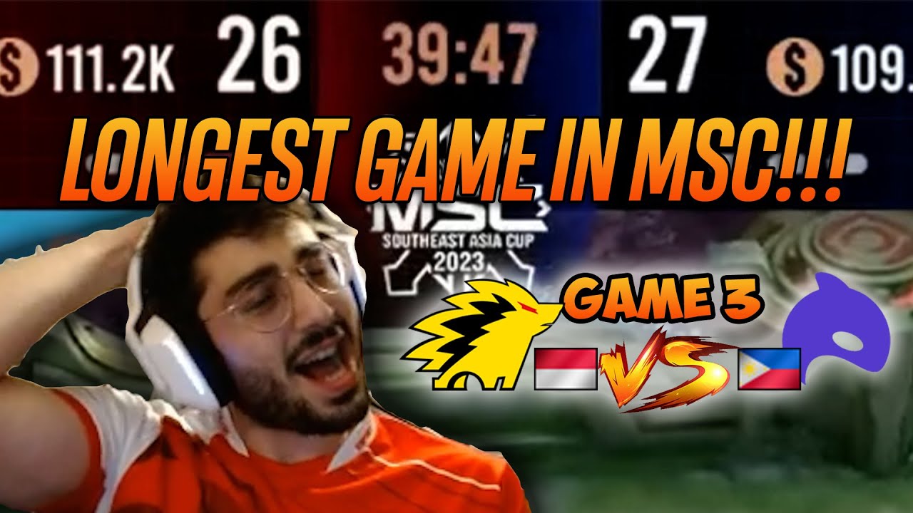 The Most Intense Match In MSC | ECHO vs ONIC ID GAME 3 | Mobile Legends